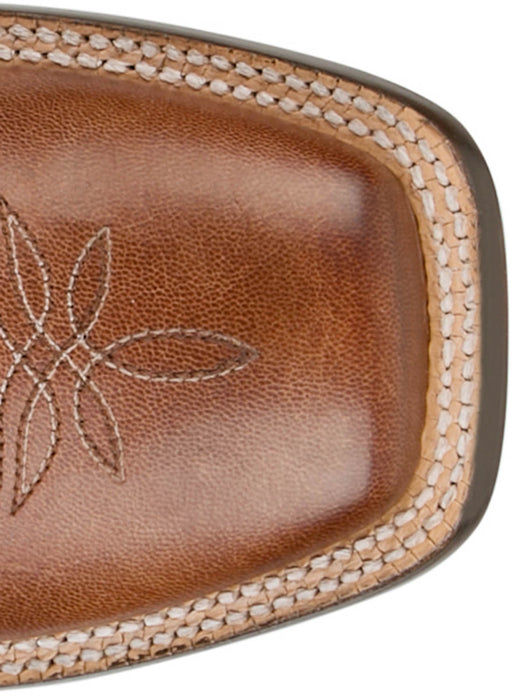 Tony Lama Womens Helena 13in Western Cognac Goat Leather Cowboy Boots