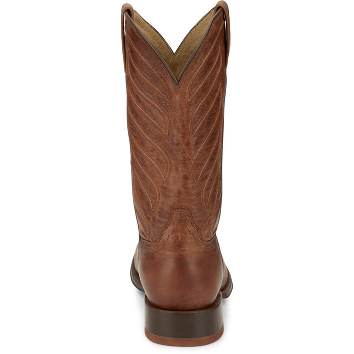 Tony Lama Mens Lenado 12in Western Walnut Leather Cowboy Boots