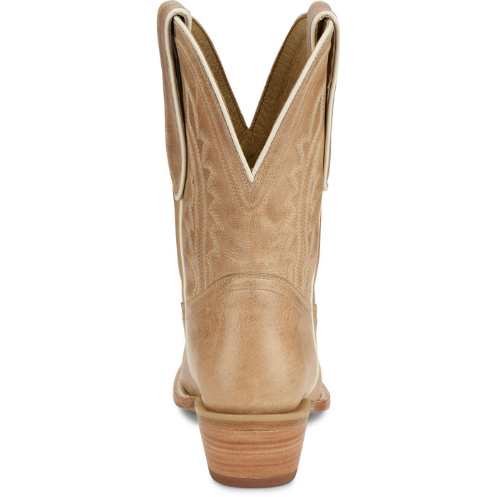 Tony Lama Womens Areli 9in Bootie Toffee Leather Cowboy Boots