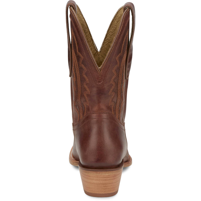 Tony Lama Womens Areli 9in Bootie Cognac Leather Cowboy Boots