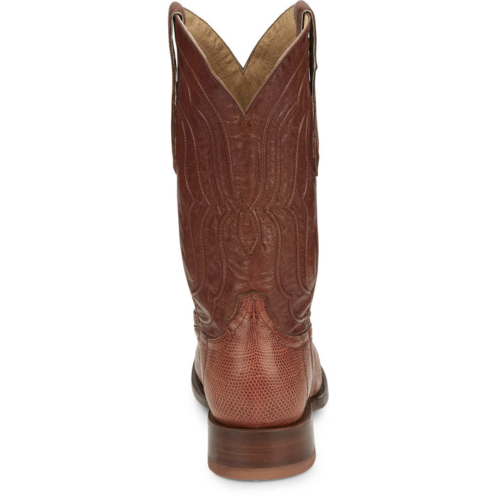Tony Lama Mens Kirtland 12in Western Cognac Lizard Cowboy Boots