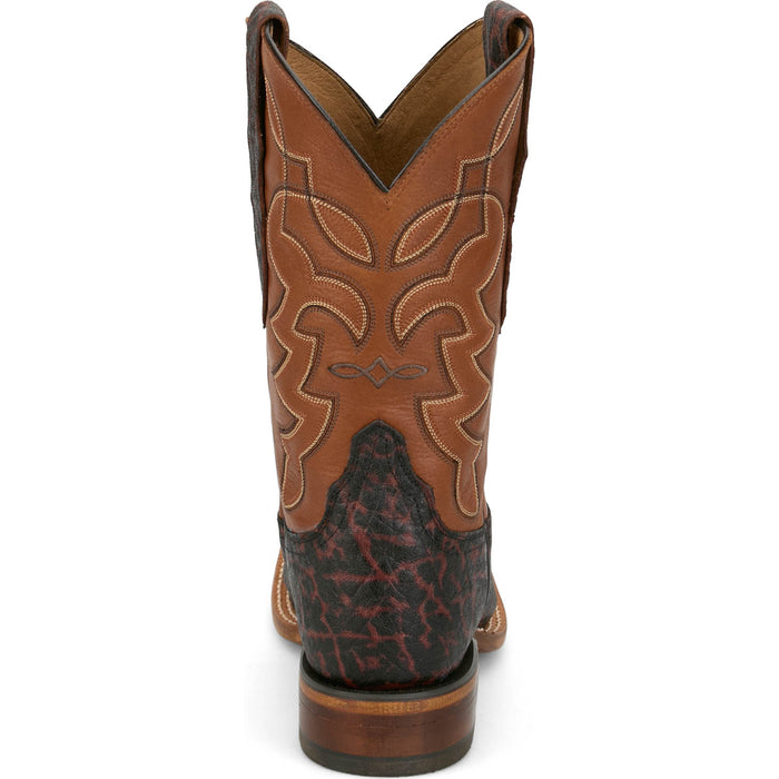 Tony Lama Mens Maldor 11in Western Aged Bark Leather Cowboy Boots