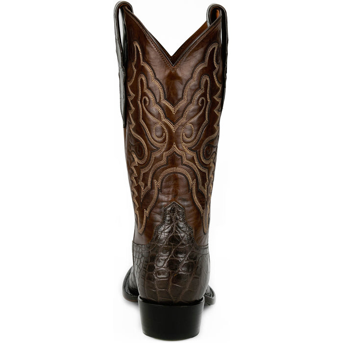Tony Lama Mens Cas Chocolate Nile Crocodile Cowboy Boots