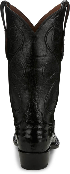 Tony Lama Mens Memphis 13in Midnight Full Quill Ostrich Cowboy Boots