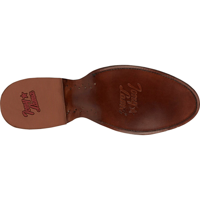 Tony Lama Mens Lenado 12in Western Cognac Leather Cowboy Boots