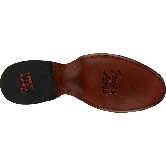 Tony Lama Mens Lenado 12in Western Tawny Leather Cowboy Boots