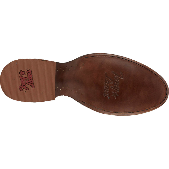 Tony Lama Mens Amado 12in Western Taupe Suede Cowboy Boots