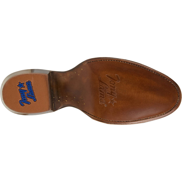 Tony Lama Mens Plano 12in Western Honey Suede Cowboy Boots