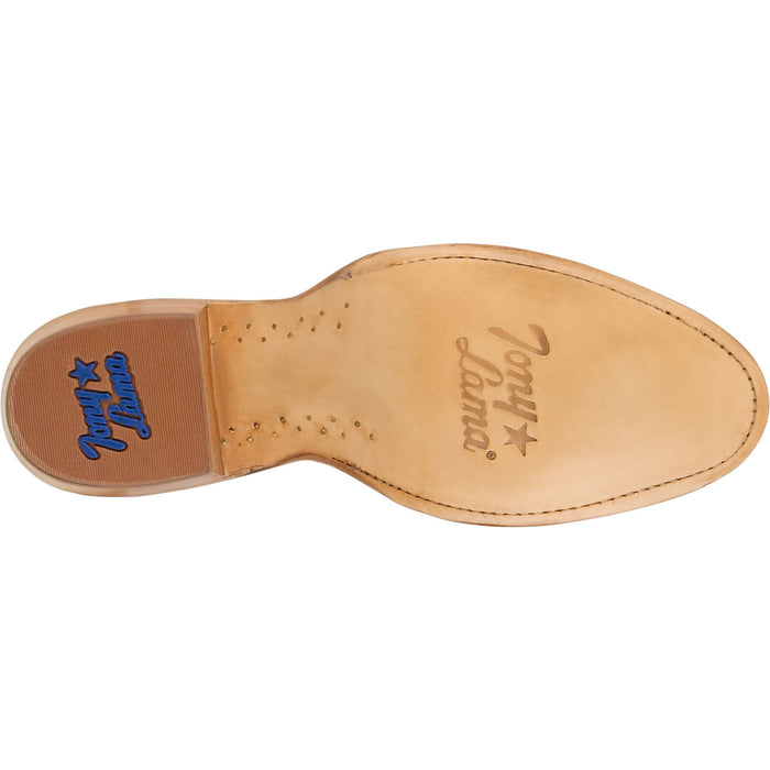 Tony Lama Mens Plano 12in Western Taupe Suede Cowboy Boots