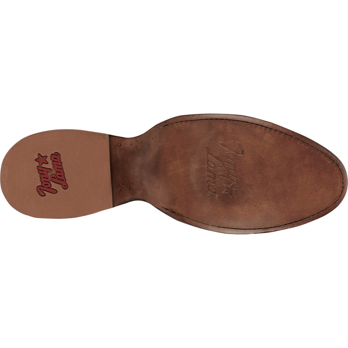 Tony Lama Mens Kirtland 12in Western Cognac Lizard Cowboy Boots