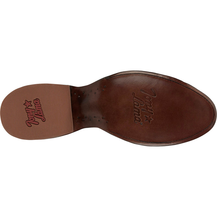 Tony Lama Mens Canonero 12in Western Cognac Full Quill Ostrich Cowboy Boots