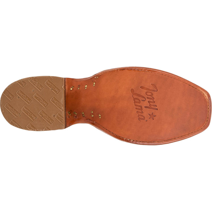 Tony Lama Womens Zaire Cognac Full Quill Ostrich Cowboy Boots