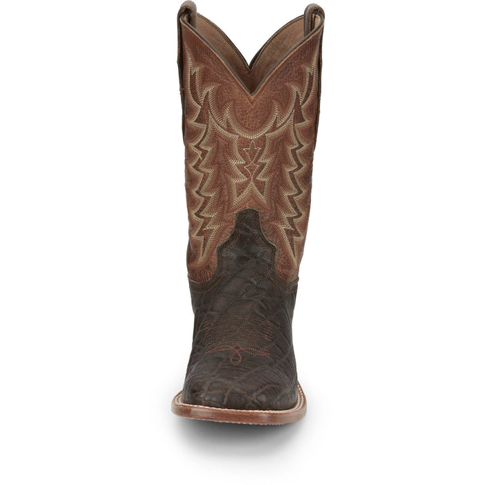 Tony Lama Mens Sayer 11in Nicotine Vintage Elephant Cowboy Boots