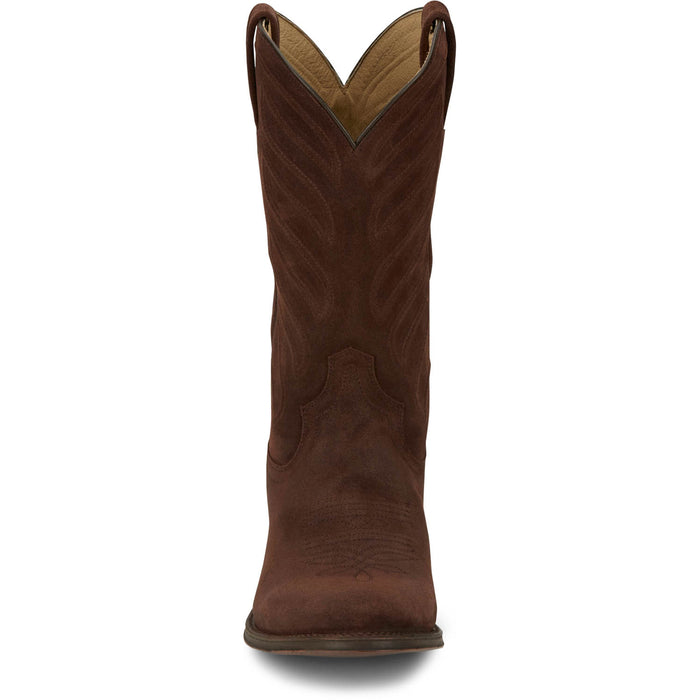 Tony Lama Mens Amado 12in Western Deep Coffee Suede Cowboy Boots