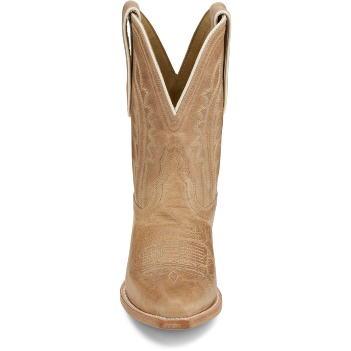 Tony Lama Womens Areli 9in Bootie Toffee Leather Cowboy Boots