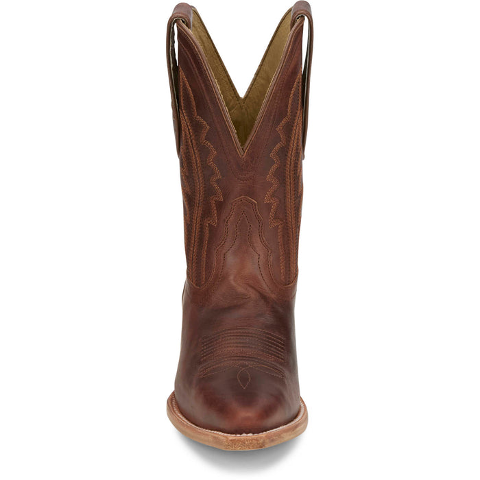 Tony Lama Womens Areli 9in Bootie Cognac Leather Cowboy Boots