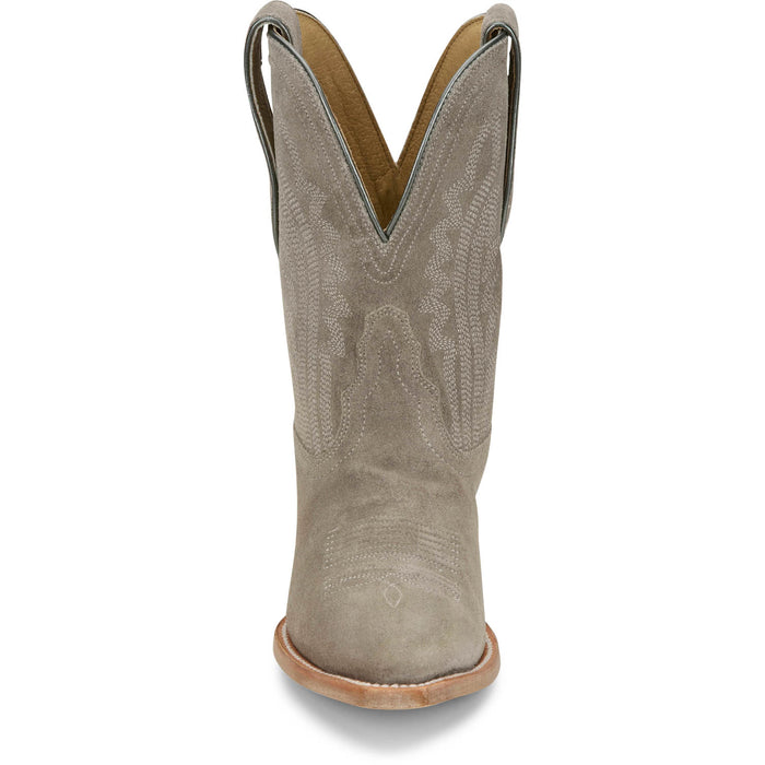 Tony Lama Womens Lea 9in Ash Suede Cowboy Boots