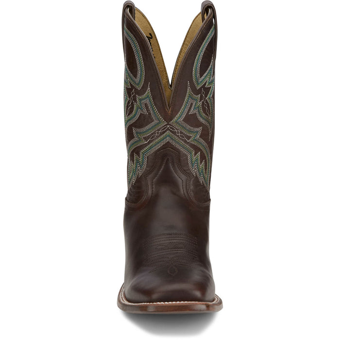 Tony Lama Mens Wray 11in Western Tobacco Leather Cowboy Boots