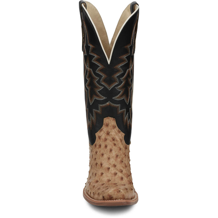 Tony Lama Mens Rylen II 13in Umber Full Quill Ostrich Cowboy Boots