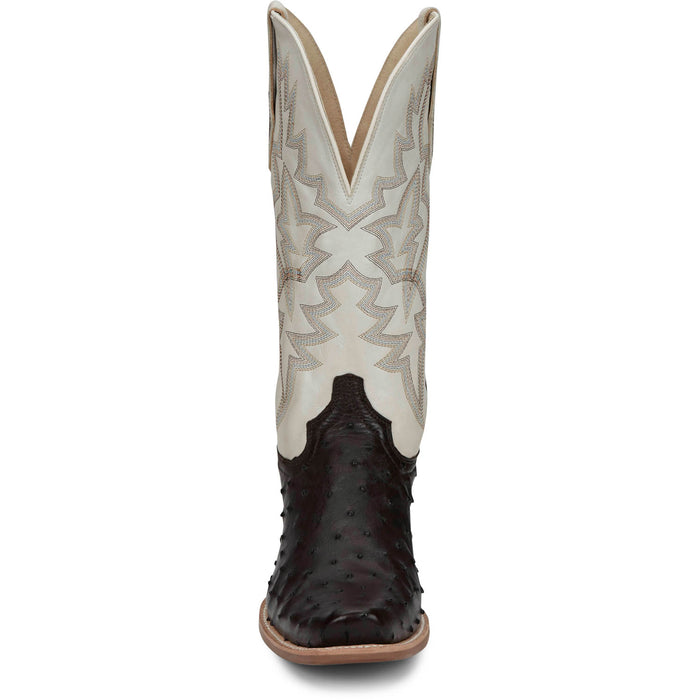 Tony Lama Mens Rylen II 13in Kango/White Full Quill Ostrich Cowboy Boots