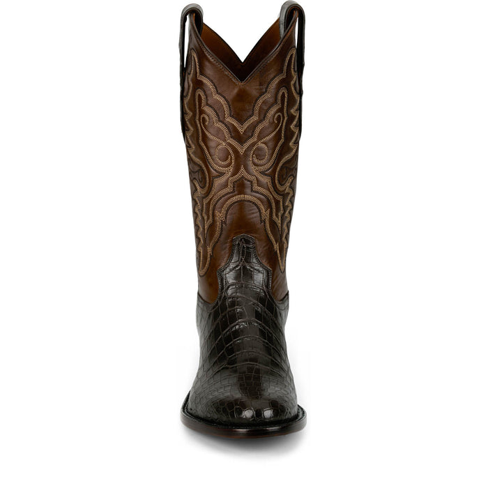 Tony Lama Mens Cas Chocolate Nile Crocodile Cowboy Boots
