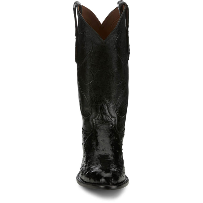 Tony Lama Mens Memphis 13in Midnight Full Quill Ostrich Cowboy Boots