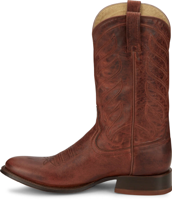 Tony Lama Mens Lenado 12in Western Cognac Leather Cowboy Boots