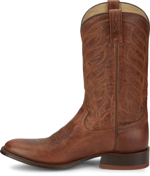 Tony Lama Mens Lenado 12in Western Walnut Leather Cowboy Boots
