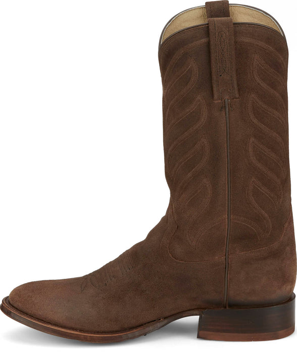 Tony Lama Mens Amado 12in Western Taupe Suede Cowboy Boots