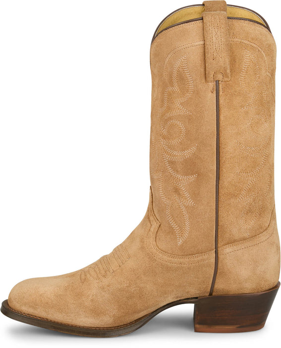 Tony Lama Mens Plano 12in Western Honey Suede Cowboy Boots