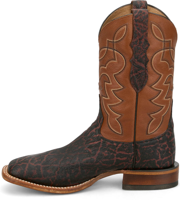 Tony Lama Mens Maldor 11in Western Aged Bark Leather Cowboy Boots