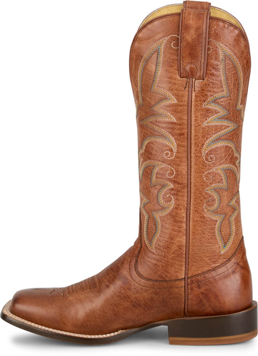 Tony Lama Womens Helena 13in Western Cognac Goat Leather Cowboy Boots