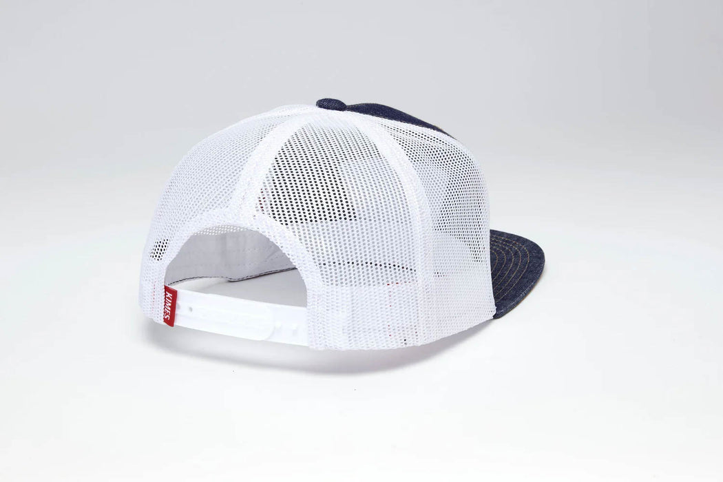 Kimes Ranch Unisex Tri Color Denim Cotton Twill Trucker Cap