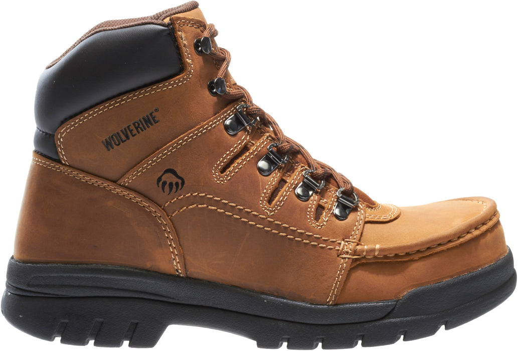 Wolverine Mens Brown Leather Potomac English ST 6in Work Boots