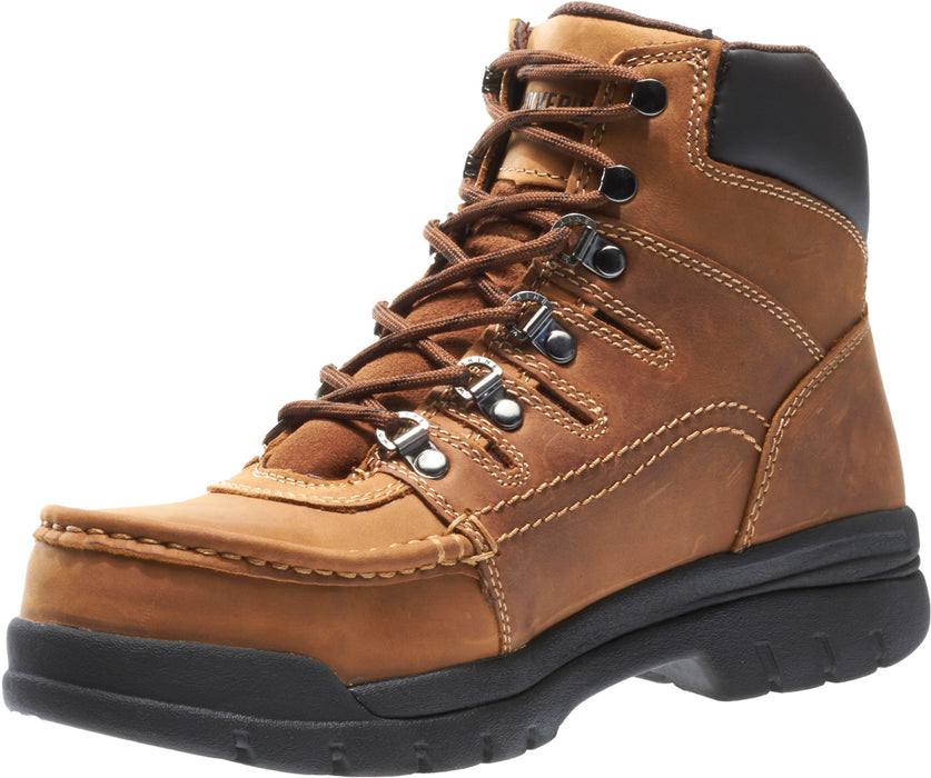 Wolverine Mens Brown Leather Potomac English ST 6in Work Boots