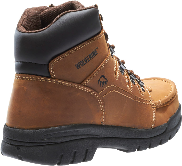 Wolverine Mens Brown Leather Potomac English ST 6in Work Boots