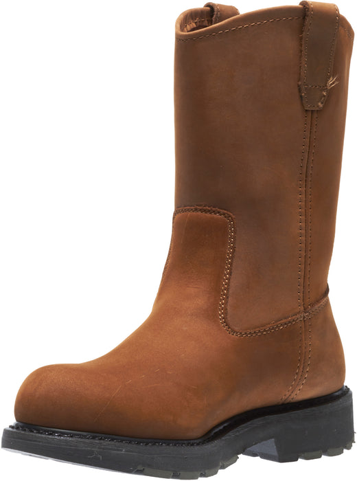 Wolverine Mens Brown Leather 10in Wellington ST SR Work Boots