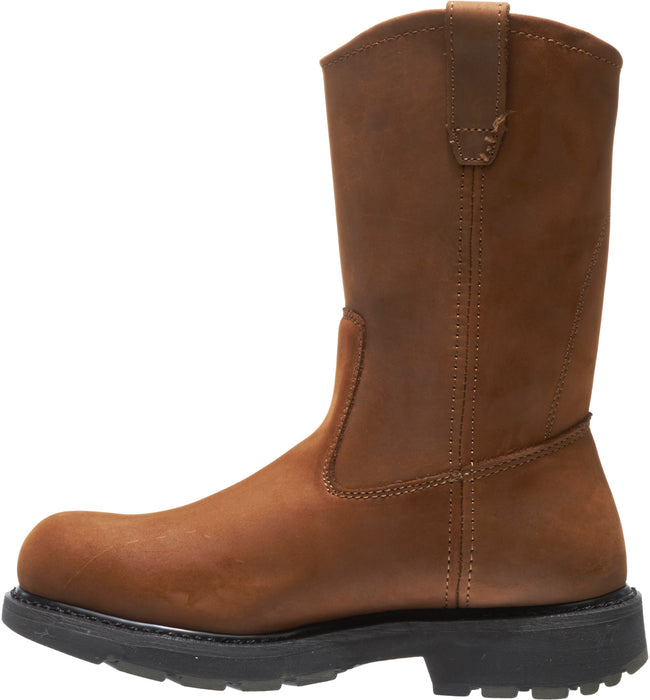 Wolverine Mens Brown Leather 10in Wellington ST SR Work Boots