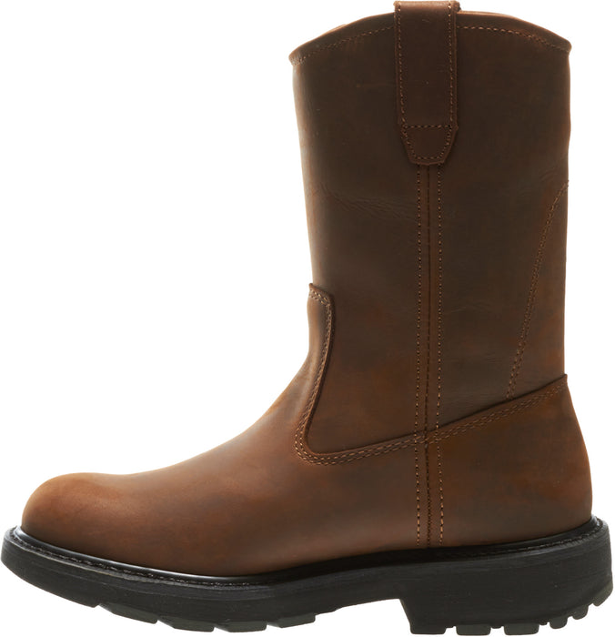 Wolverine Mens Dark Brown Leather 10in Wellington SR Work Boots