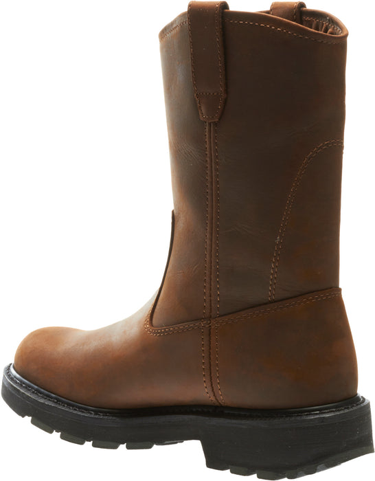 Wolverine Mens Dark Brown Leather 10in Wellington SR Work Boots