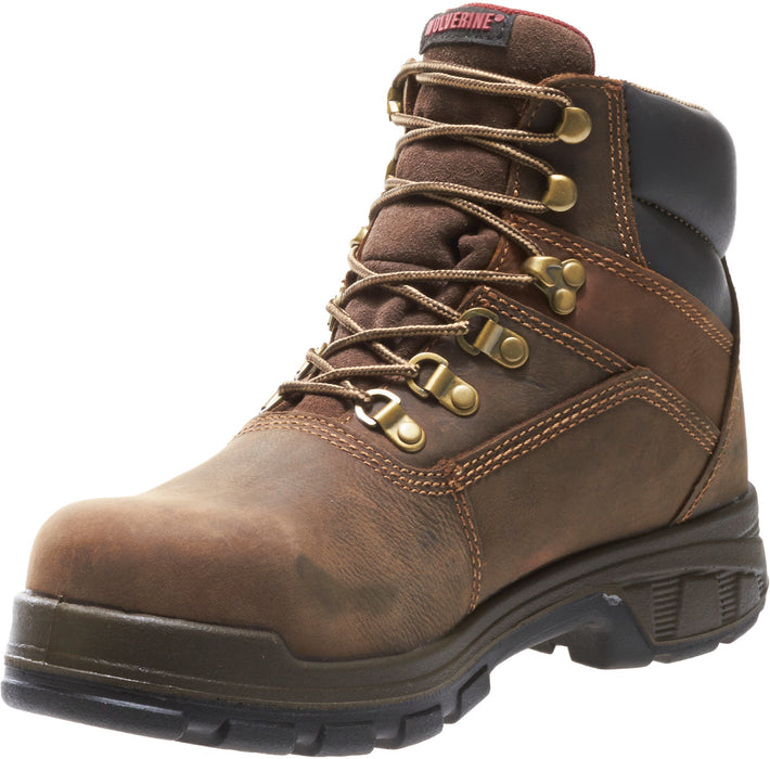Wolverine Mens Dark Coffee Leather Cabor EPX WP CT Work Boots