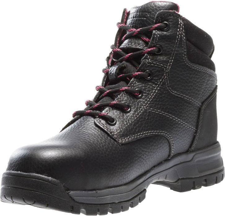 Wolverine Womens Black Leather Piper WP CT EH Work Boots