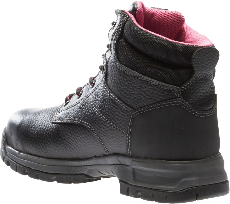 Wolverine Womens Black Leather Piper WP CT EH Work Boots