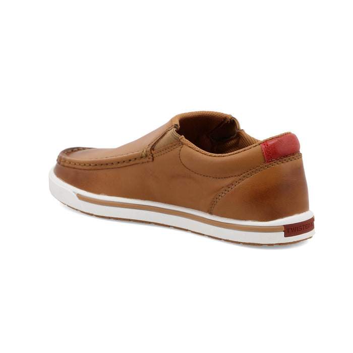 Twisted X Womens Kicks Tan Leather Slip-On Shoes