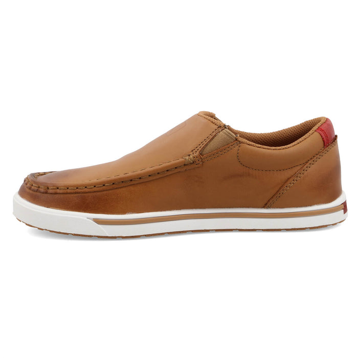Twisted X Womens Kicks Tan Leather Slip-On Shoes