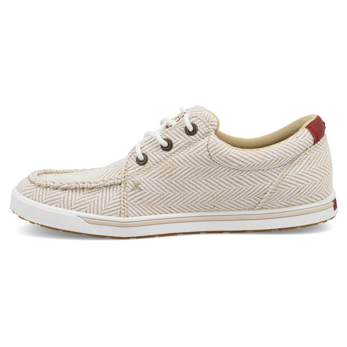 Twisted X Womens Kicks Sand/White Fabric Sneakers Shoes