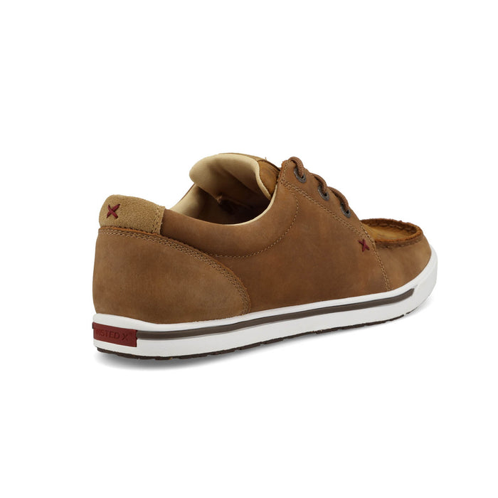 Twisted X Womens Kicks Embossed Rose Almond Leather Sneakers Shoes