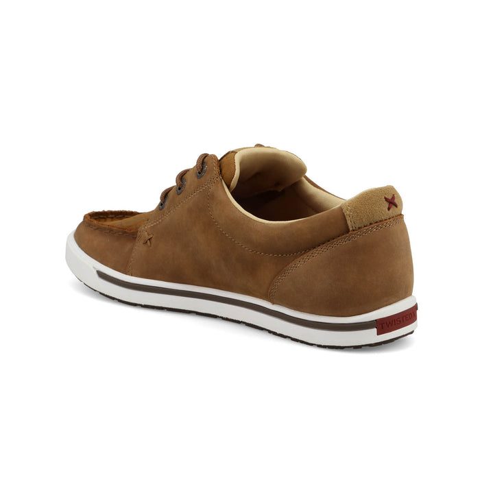 Twisted X Womens Kicks Embossed Rose Almond Leather Sneakers Shoes