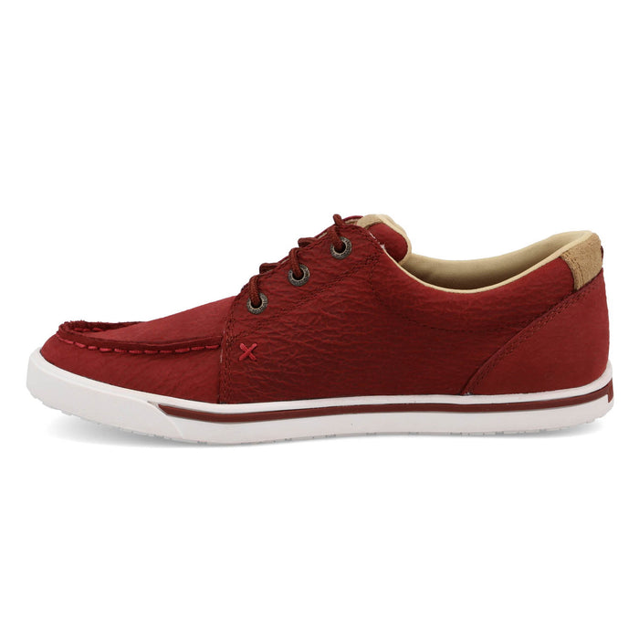 Twisted X Womens Kicks Crimson Leather Sneakers Shoes