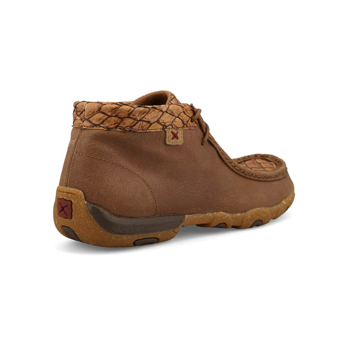 Twisted X Womens Driving Moc Tan/Toasted Coconut Fish Chukka Boots